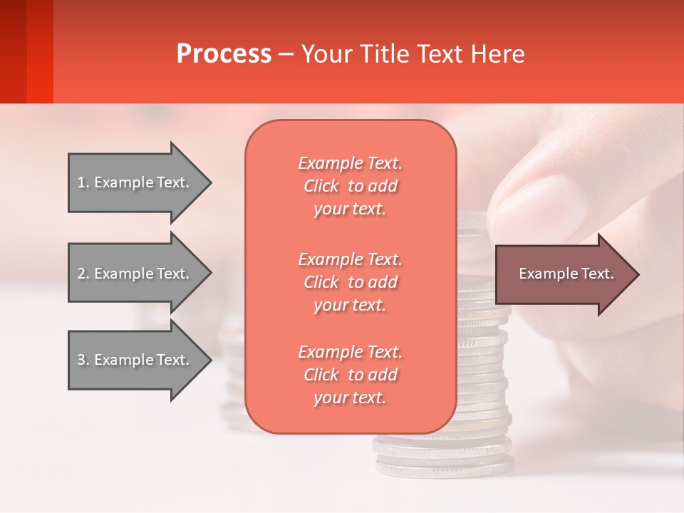 A Person Stacking Coins On Top Of Each Other PowerPoint Template