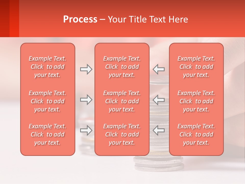 A Person Stacking Coins On Top Of Each Other PowerPoint Template