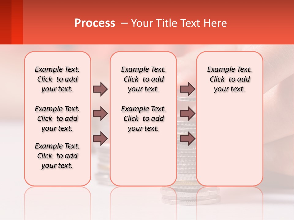 A Person Stacking Coins On Top Of Each Other PowerPoint Template