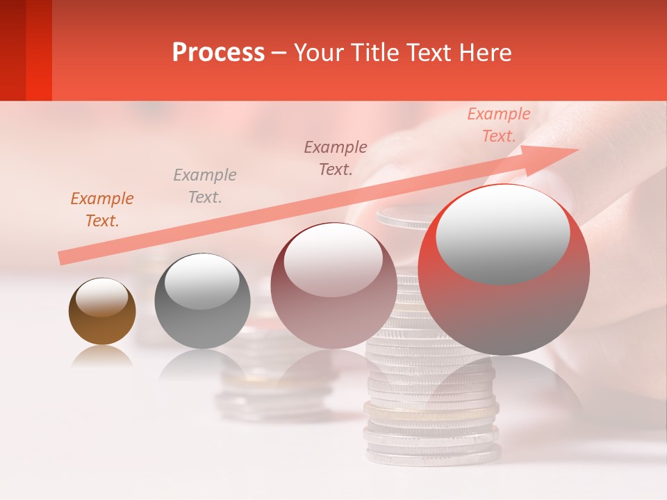 A Person Stacking Coins On Top Of Each Other PowerPoint Template