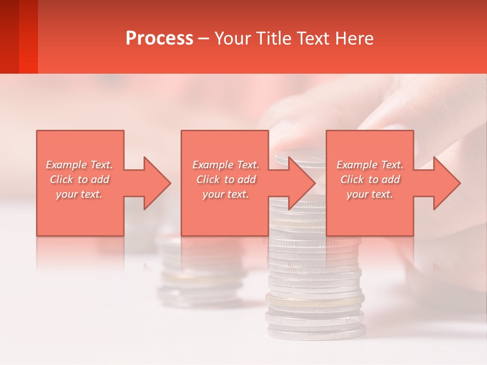 A Person Stacking Coins On Top Of Each Other PowerPoint Template