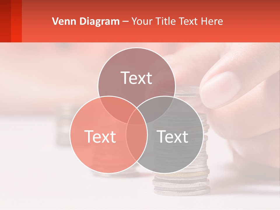 A Person Stacking Coins On Top Of Each Other PowerPoint Template