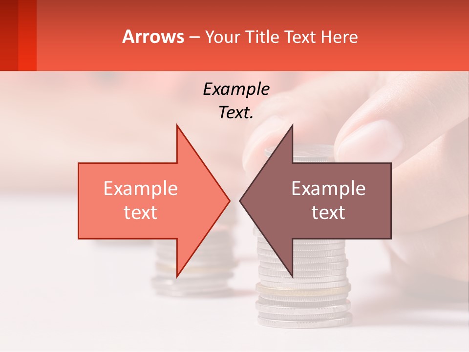 A Person Stacking Coins On Top Of Each Other PowerPoint Template