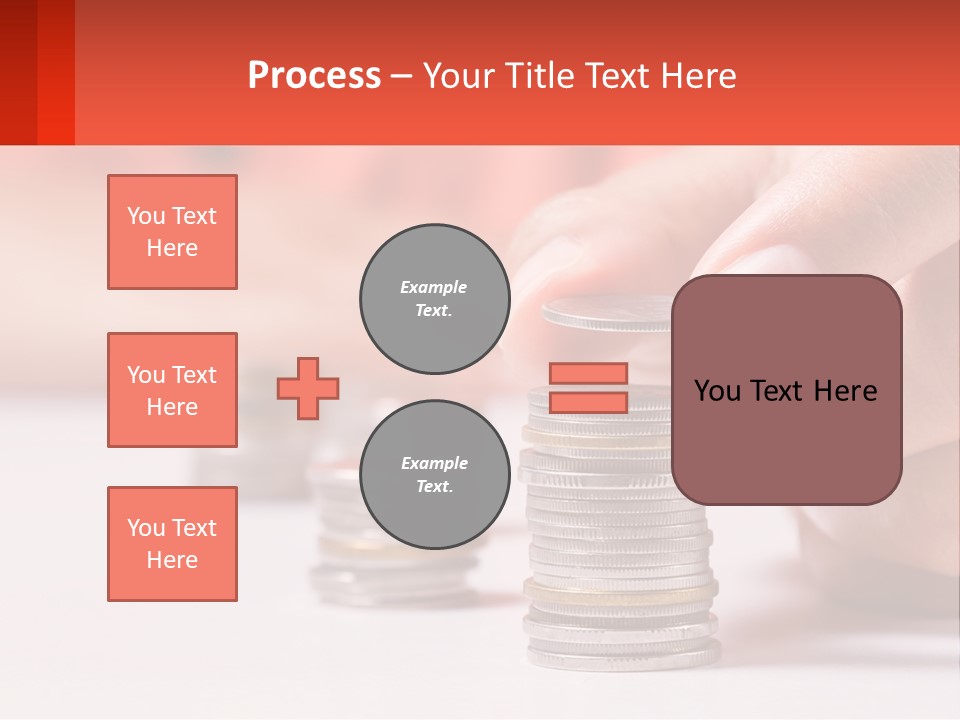 A Person Stacking Coins On Top Of Each Other PowerPoint Template