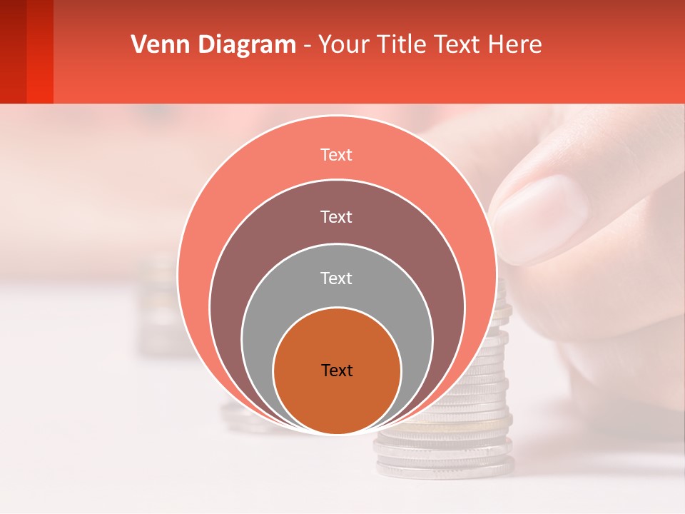 A Person Stacking Coins On Top Of Each Other PowerPoint Template