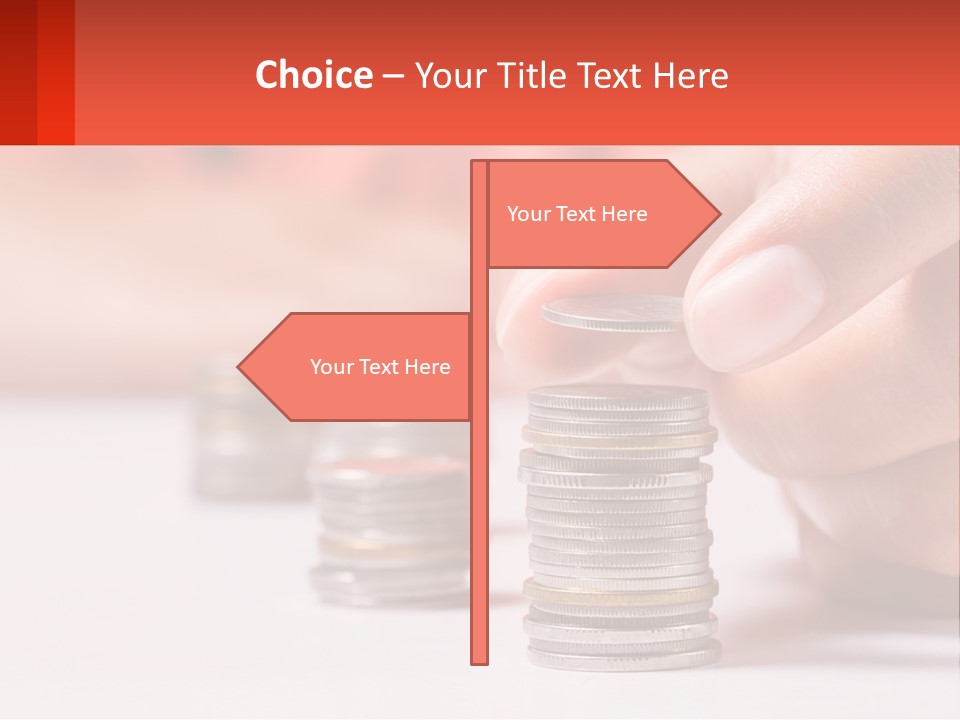 A Person Stacking Coins On Top Of Each Other PowerPoint Template