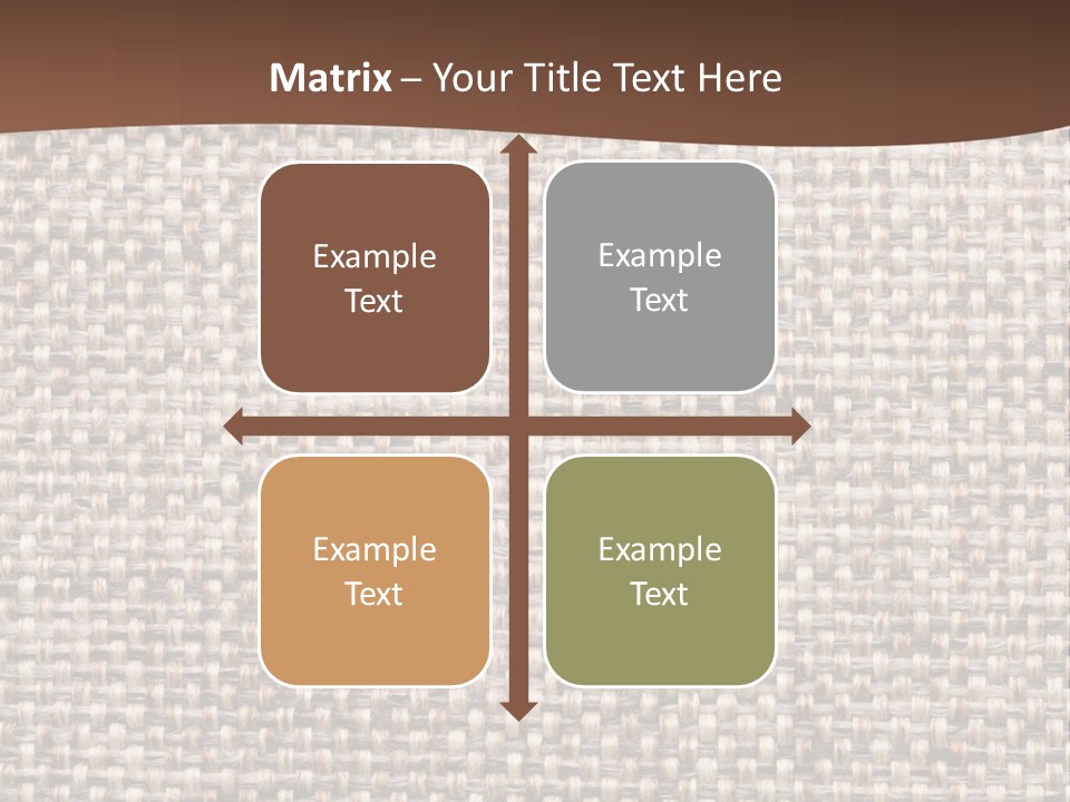 A Brown And White Background With A Brown Stripe PowerPoint Template