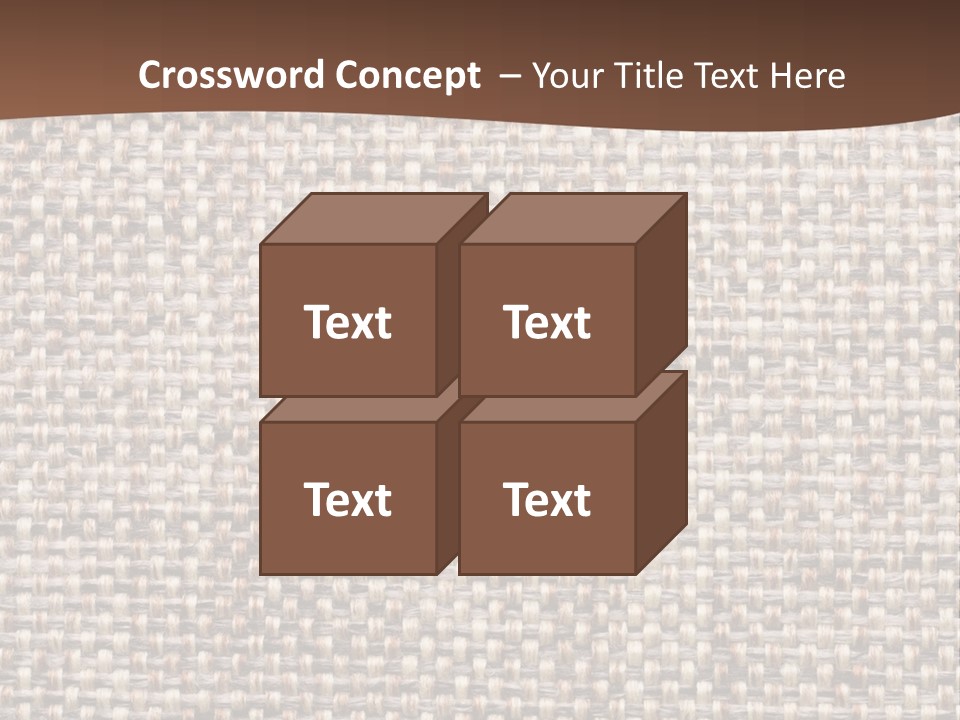 A Brown And White Background With A Brown Stripe PowerPoint Template