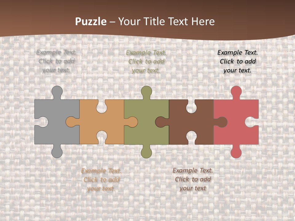 A Brown And White Background With A Brown Stripe PowerPoint Template