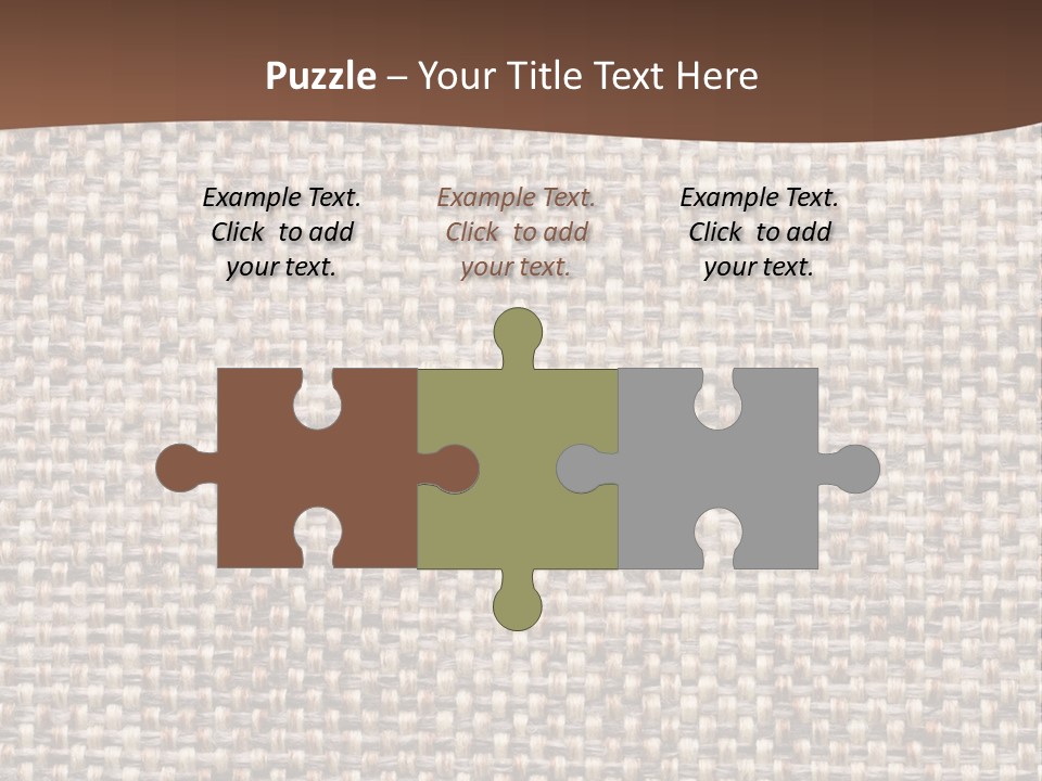 A Brown And White Background With A Brown Stripe PowerPoint Template