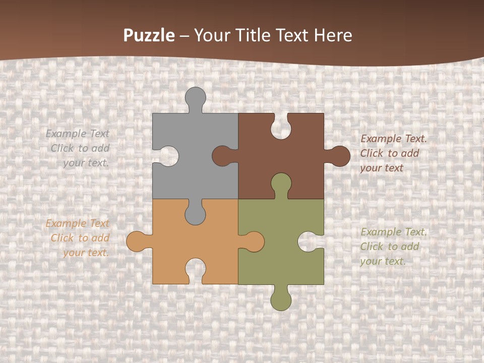 A Brown And White Background With A Brown Stripe PowerPoint Template