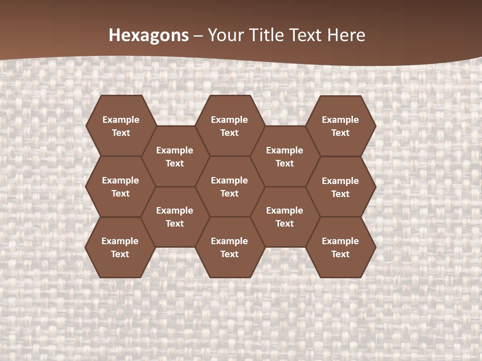 A Brown And White Background With A Brown Stripe PowerPoint Template