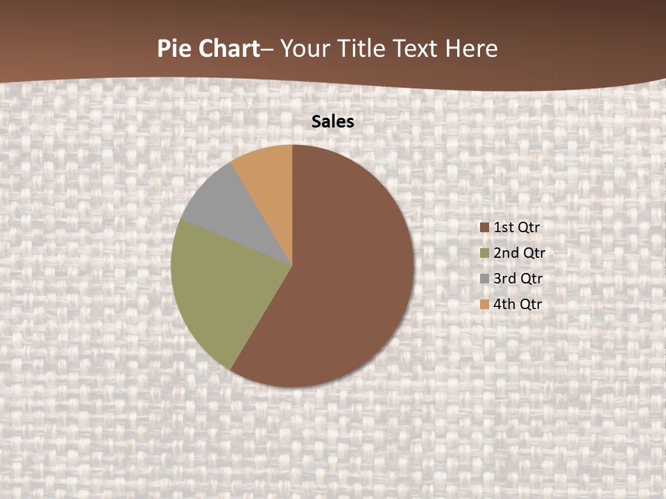 A Brown And White Background With A Brown Stripe PowerPoint Template