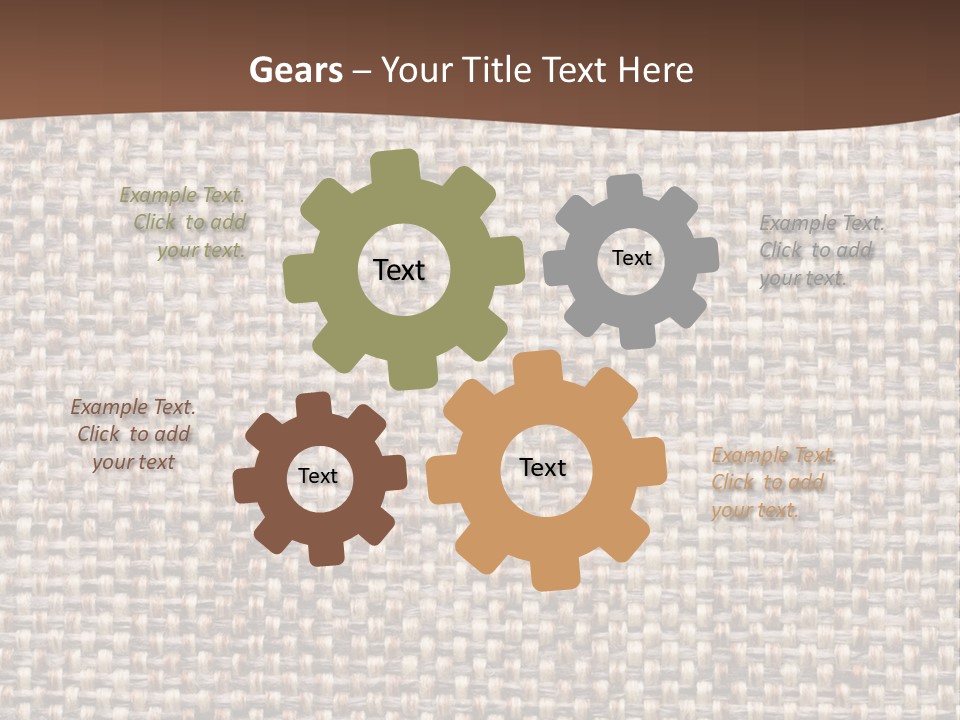 A Brown And White Background With A Brown Stripe PowerPoint Template