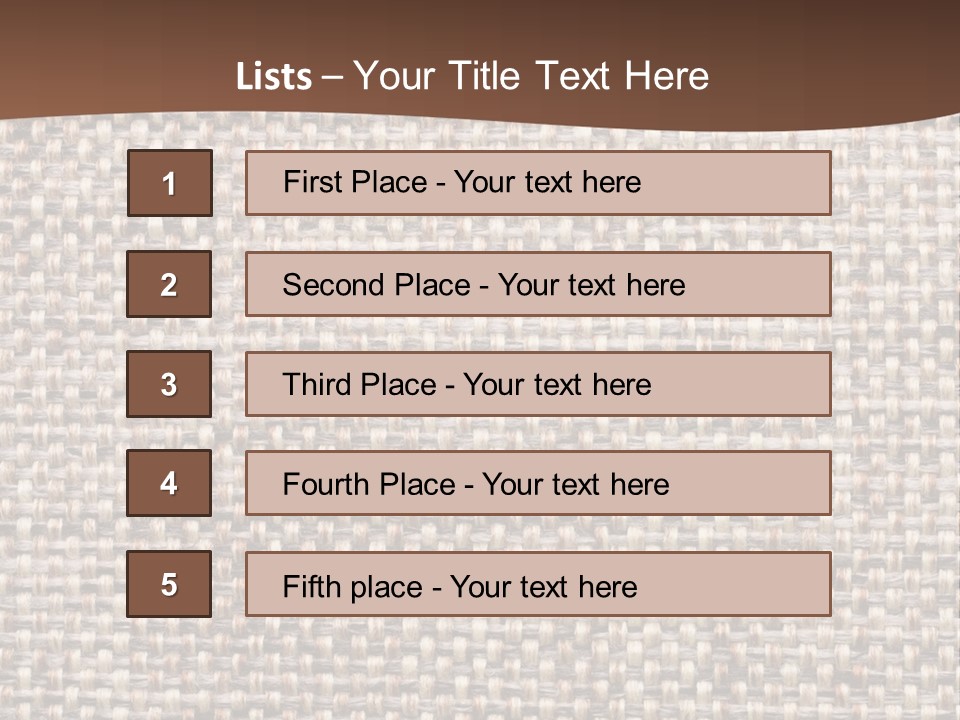 A Brown And White Background With A Brown Stripe PowerPoint Template