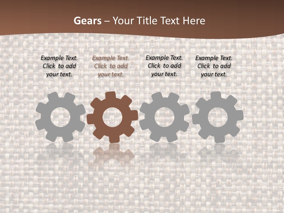 A Brown And White Background With A Brown Stripe PowerPoint Template