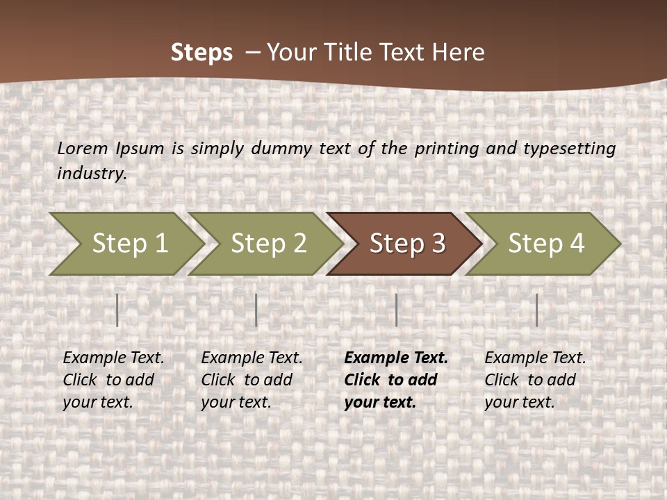 A Brown And White Background With A Brown Stripe PowerPoint Template