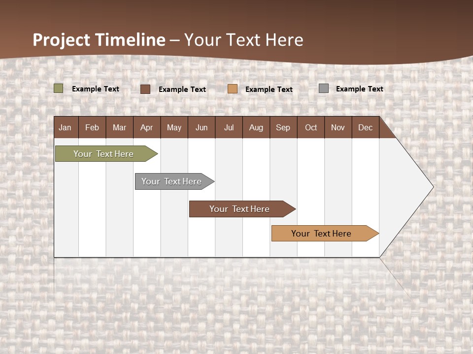 A Brown And White Background With A Brown Stripe PowerPoint Template