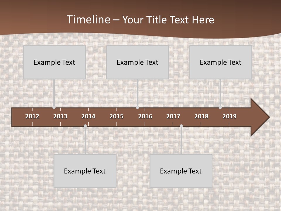 A Brown And White Background With A Brown Stripe PowerPoint Template