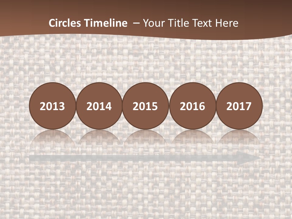 A Brown And White Background With A Brown Stripe PowerPoint Template