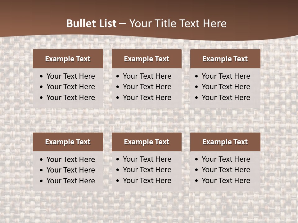 A Brown And White Background With A Brown Stripe PowerPoint Template