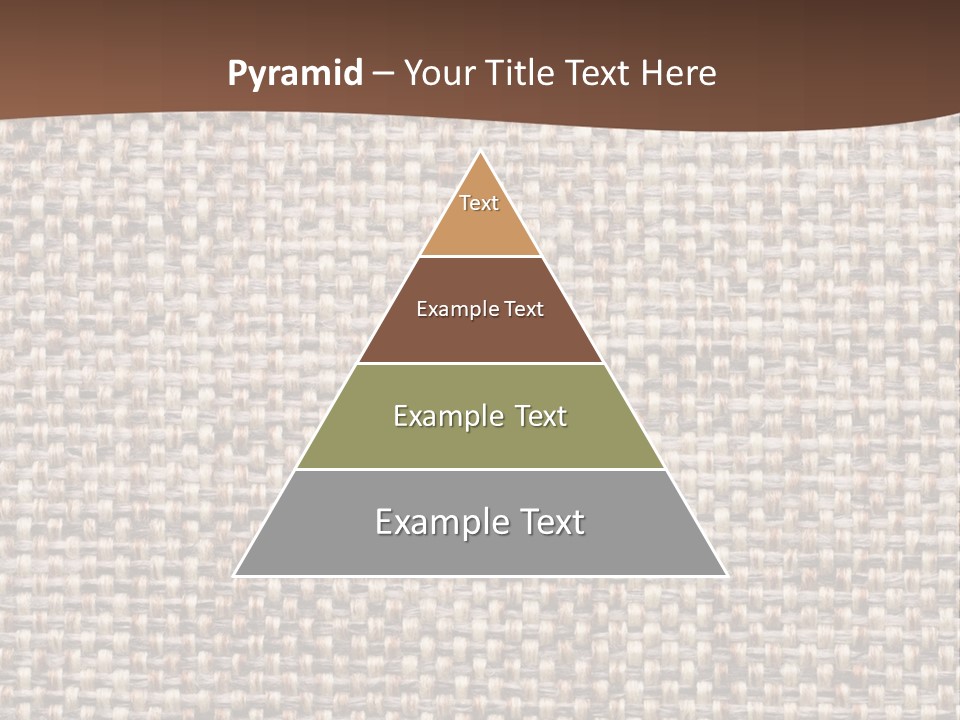 A Brown And White Background With A Brown Stripe PowerPoint Template