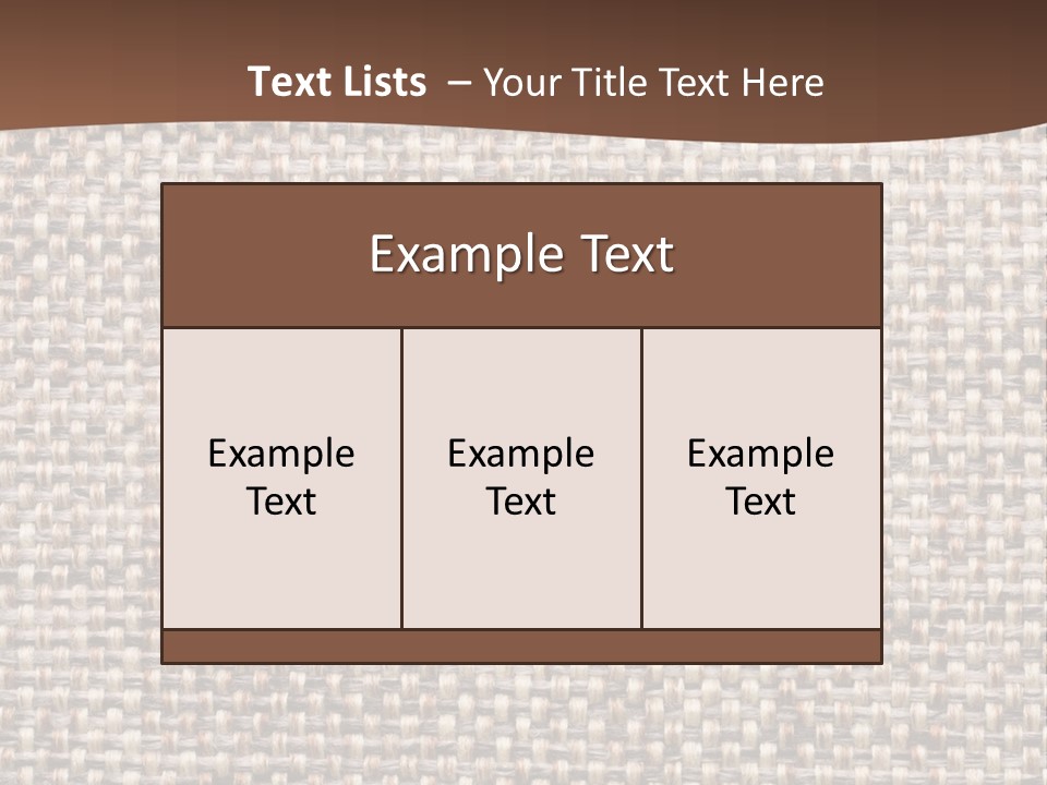 A Brown And White Background With A Brown Stripe PowerPoint Template
