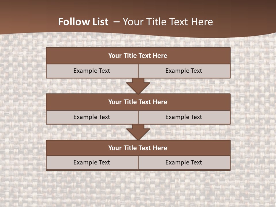 A Brown And White Background With A Brown Stripe PowerPoint Template
