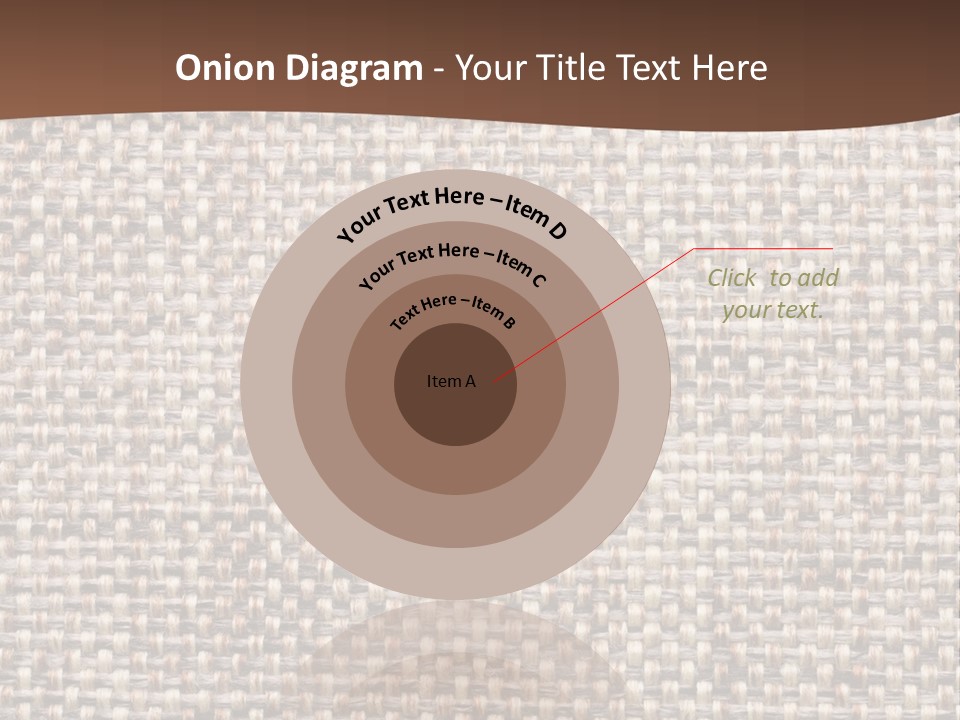 A Brown And White Background With A Brown Stripe PowerPoint Template