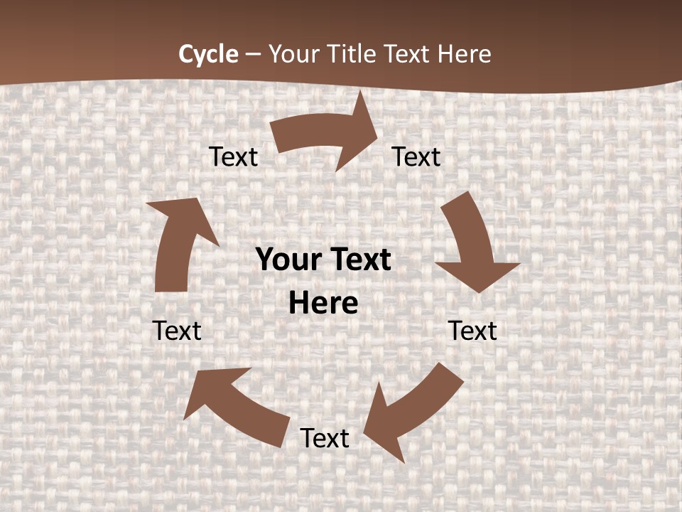 A Brown And White Background With A Brown Stripe PowerPoint Template