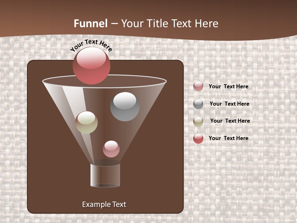 A Brown And White Background With A Brown Stripe PowerPoint Template