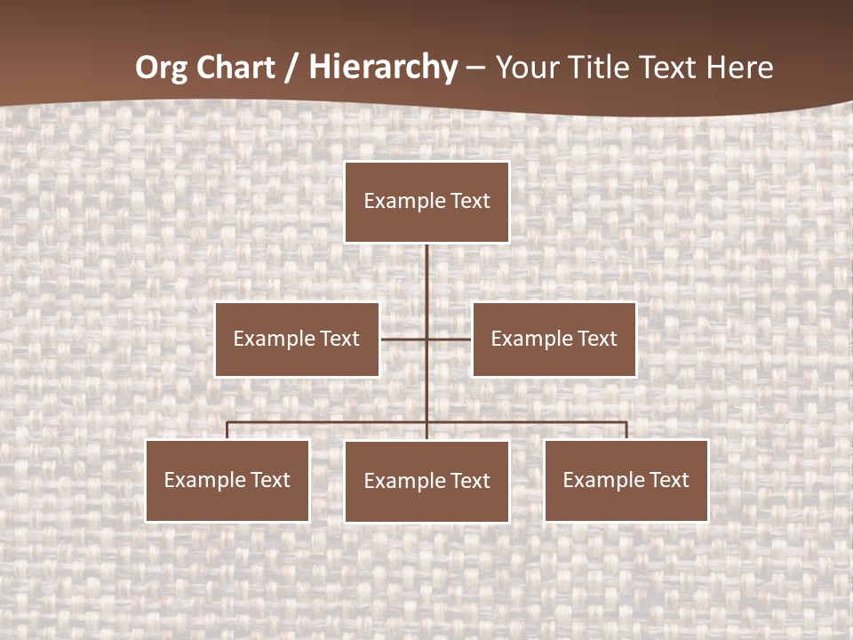 A Brown And White Background With A Brown Stripe PowerPoint Template
