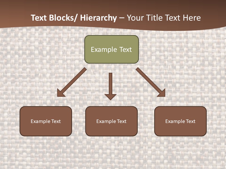 A Brown And White Background With A Brown Stripe PowerPoint Template