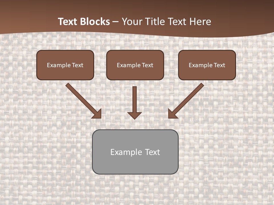 A Brown And White Background With A Brown Stripe PowerPoint Template
