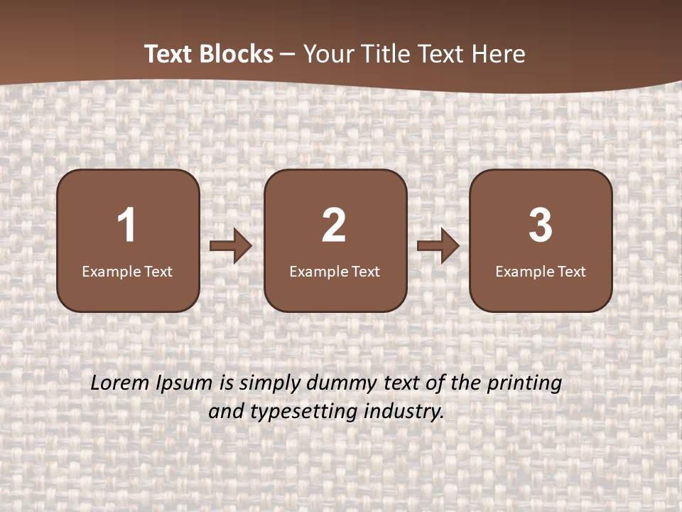 A Brown And White Background With A Brown Stripe PowerPoint Template