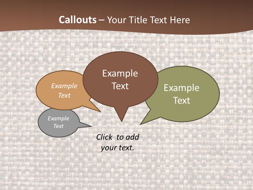 A Brown And White Background With A Brown Stripe PowerPoint Template