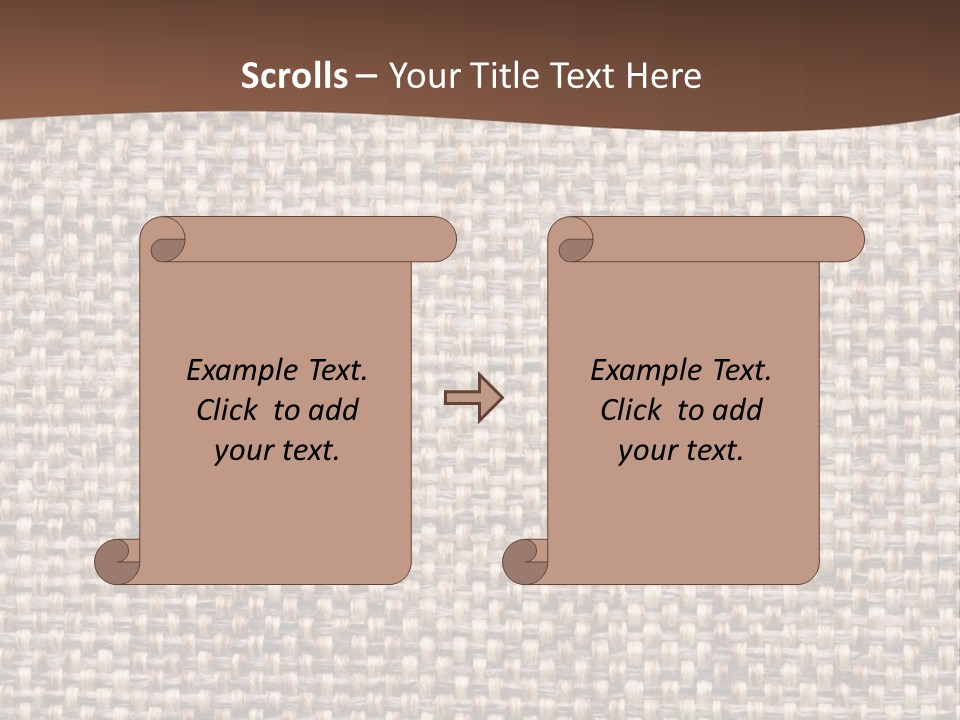 A Brown And White Background With A Brown Stripe PowerPoint Template