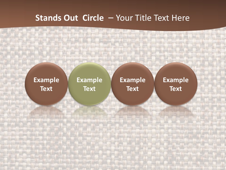 A Brown And White Background With A Brown Stripe PowerPoint Template