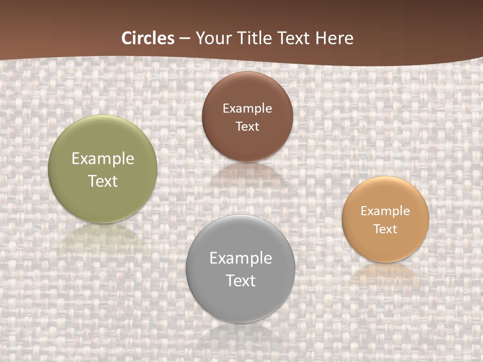 A Brown And White Background With A Brown Stripe PowerPoint Template