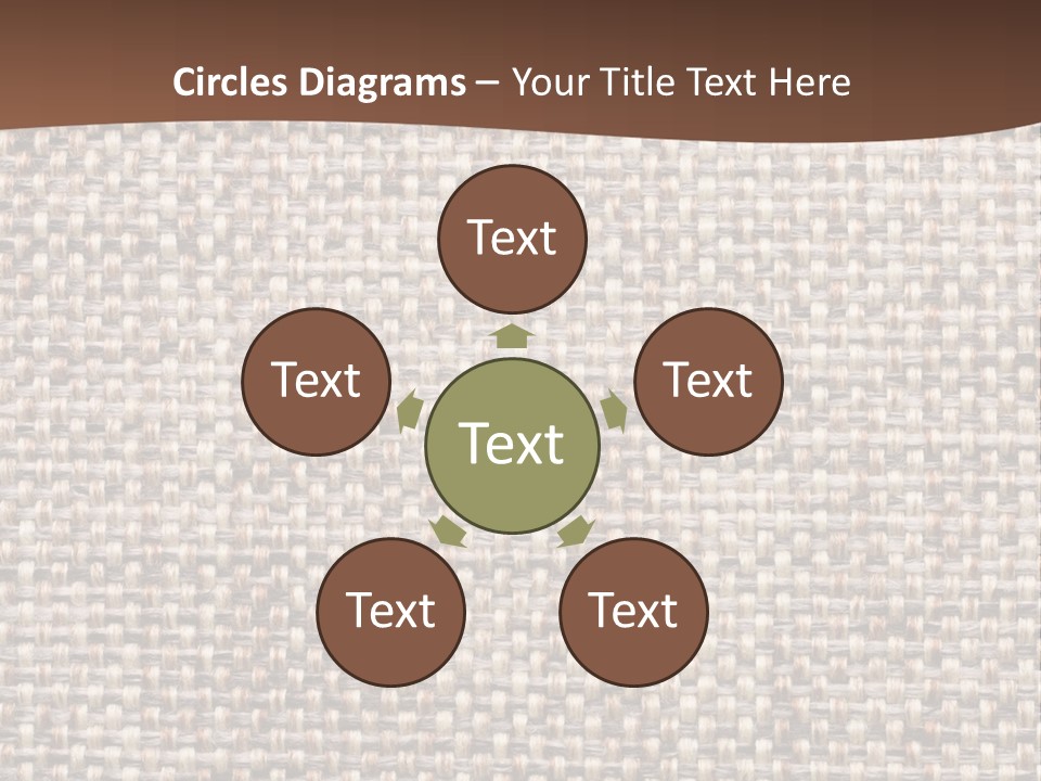 A Brown And White Background With A Brown Stripe PowerPoint Template