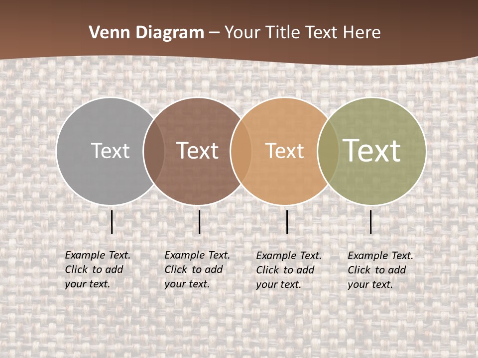 A Brown And White Background With A Brown Stripe PowerPoint Template