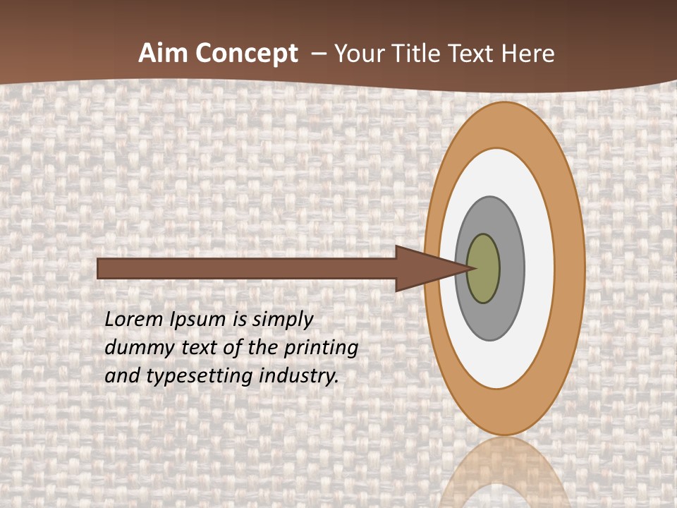 A Brown And White Background With A Brown Stripe PowerPoint Template