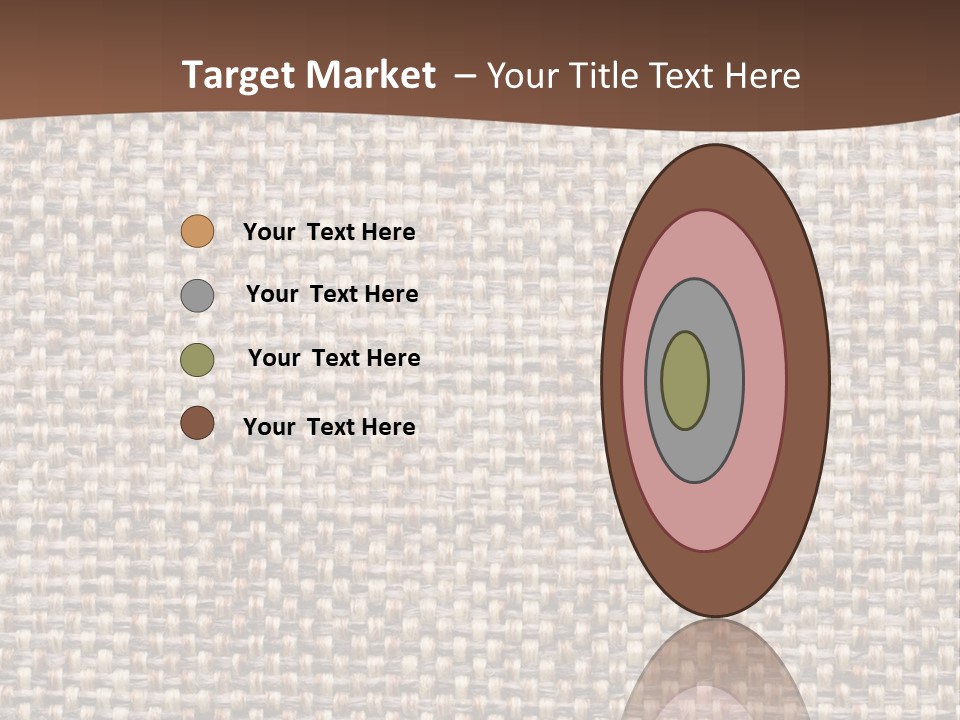 A Brown And White Background With A Brown Stripe PowerPoint Template