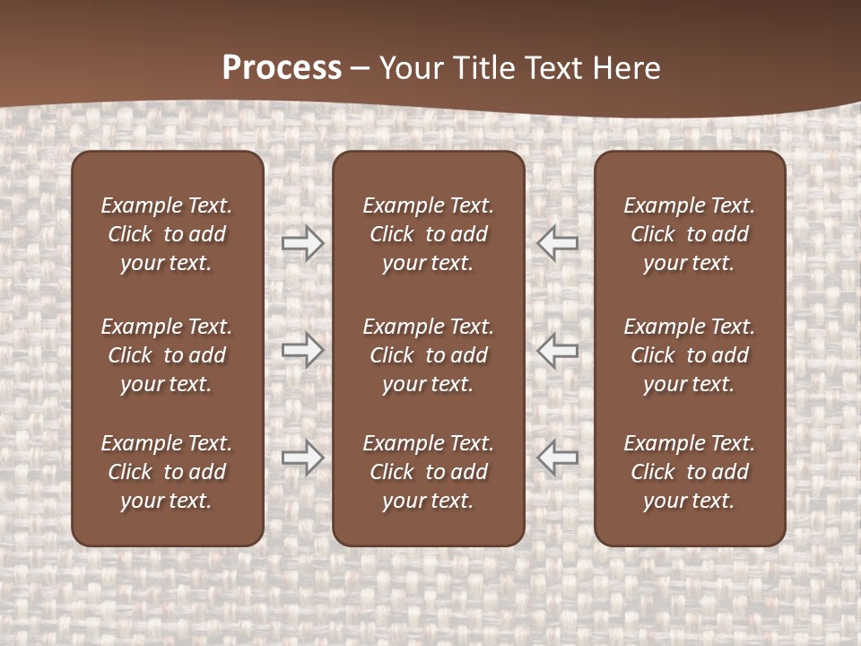 A Brown And White Background With A Brown Stripe PowerPoint Template