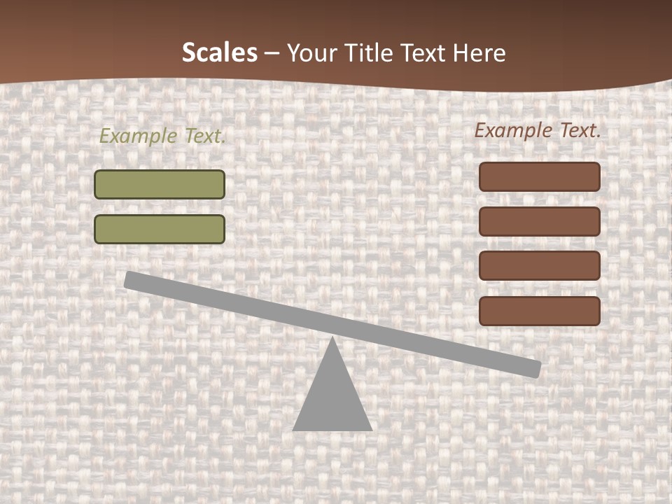 A Brown And White Background With A Brown Stripe PowerPoint Template