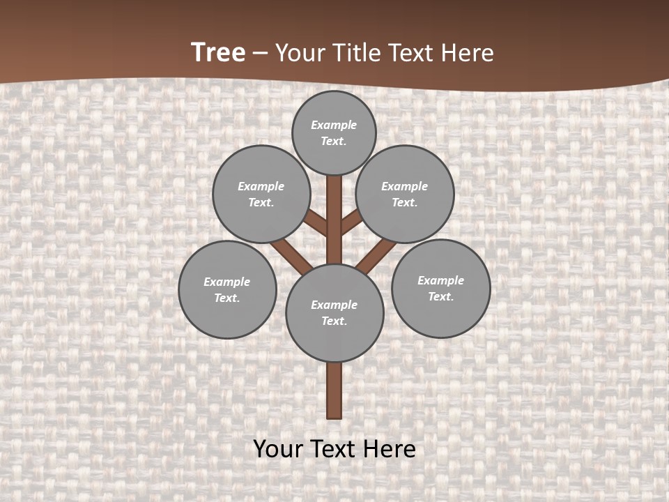 A Brown And White Background With A Brown Stripe PowerPoint Template