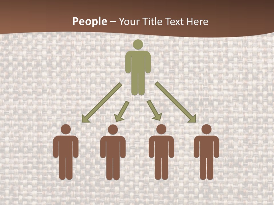 A Brown And White Background With A Brown Stripe PowerPoint Template