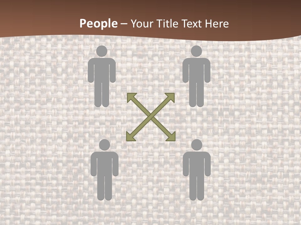 A Brown And White Background With A Brown Stripe PowerPoint Template