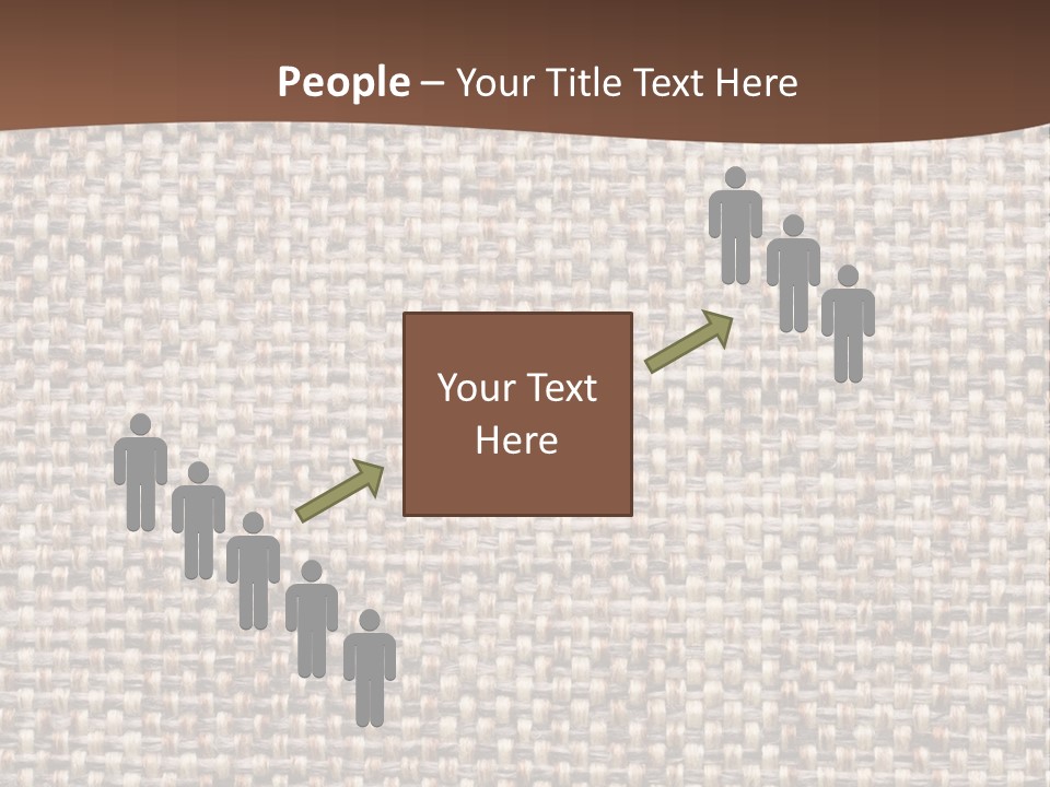 A Brown And White Background With A Brown Stripe PowerPoint Template