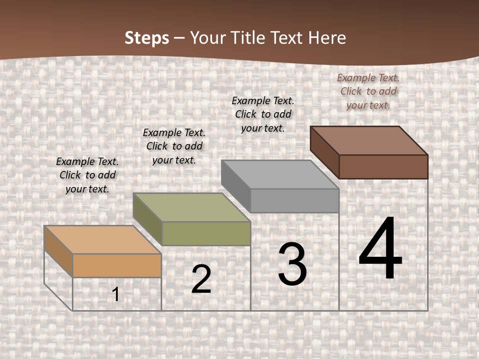 A Brown And White Background With A Brown Stripe PowerPoint Template